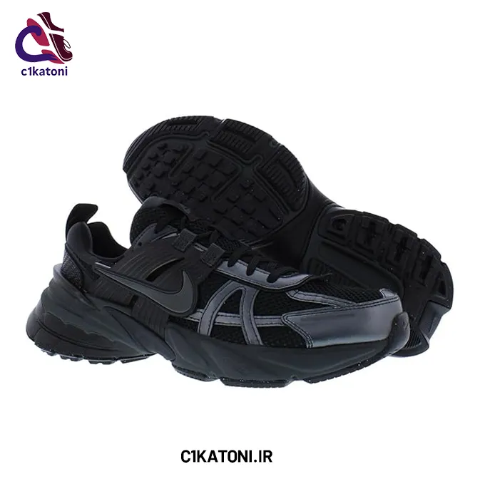 کتونی نایک V2K Run مشکی | استایل Y2K