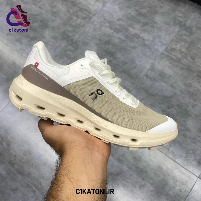 کتونی آن رانینگ مدل On Cloudvista 2 رنگ کرم (Cream Desert)