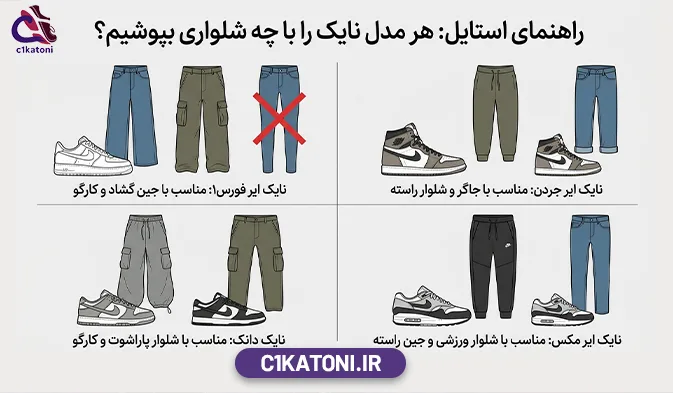 بررسی تخصصی: هر مدل نایک را با چه شلواری بپوشیم؟