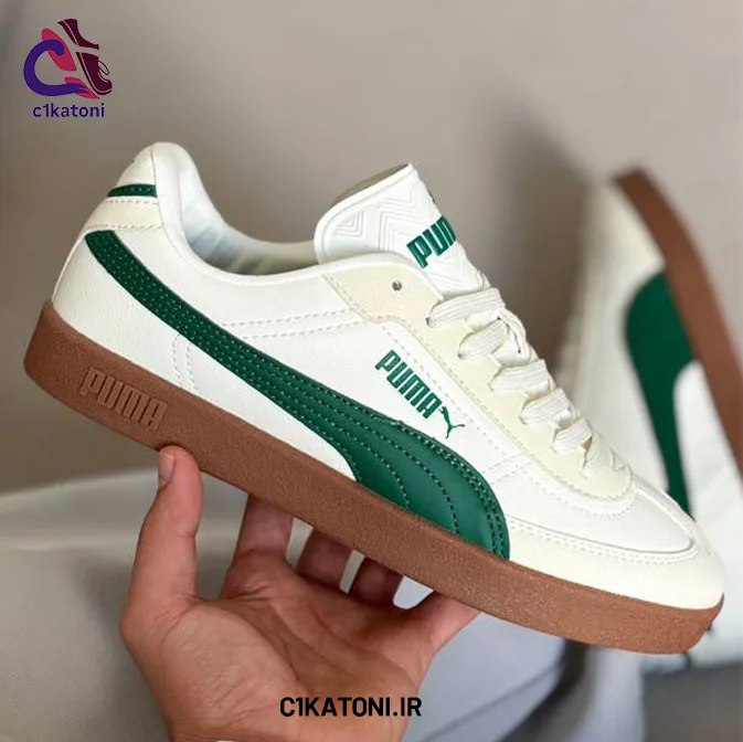 کتونی پوما پالرمو سفید سبز (Puma Palermo)