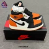 کتونی ایر جردن 1 ساقدار های نارنجی مشکی (Shattered Backboard)