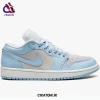 کتونی نایک جردن 1 بدون ساق لو رنگ آبی یخی طوسی (Jordan 1 Low)