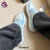 کتونی نایک جردن 1 بدون ساق لو رنگ آبی یخی طوسی (Jordan 1 Low)