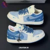 کتونی جردن وان لویی ویتون آبی سفید (Jordan 1 Low LV)
