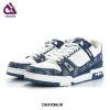 کتونی لویی ویتون LV Trainer Monogram Denim آبی سفید